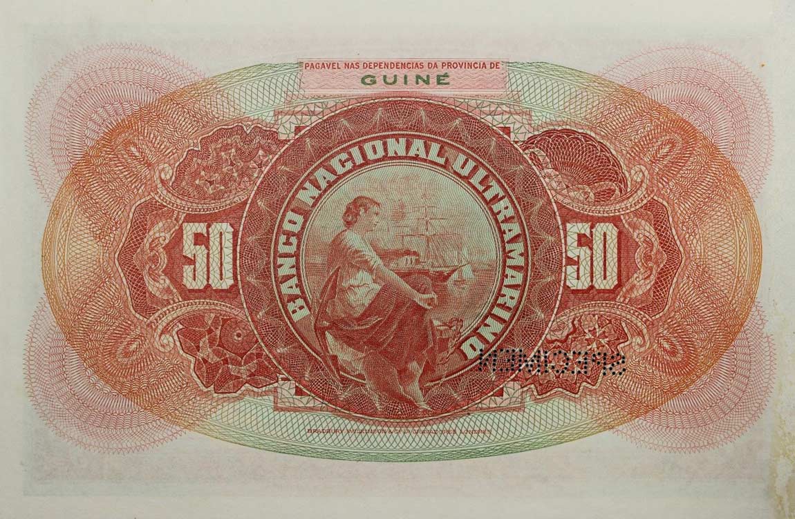 Back of Portuguese Guinea p17s: 50 Escudos from 1921