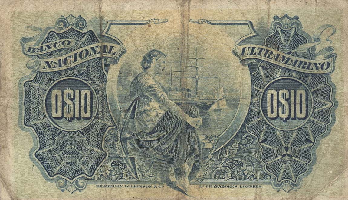 Back of Portuguese Guinea p9: 10 Centavos from 1914