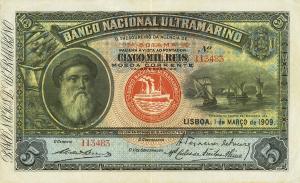 Gallery image for Portuguese Guinea p3A: 5 Mil Reis