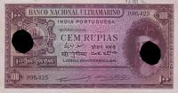 p39x from Portuguese India: 100 Rupia from 1945
