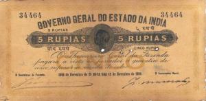 Gallery image for Portuguese India p11: 5 Rupia