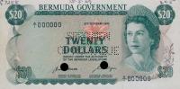 p26s from Bermuda: 20 Dollars from 1970