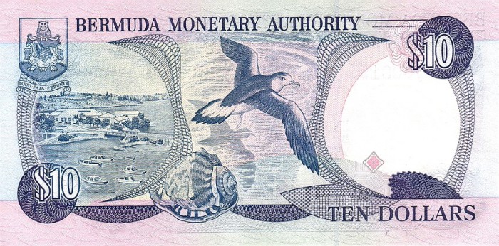 Back of Bermuda p42d: 10 Dollars from 1999