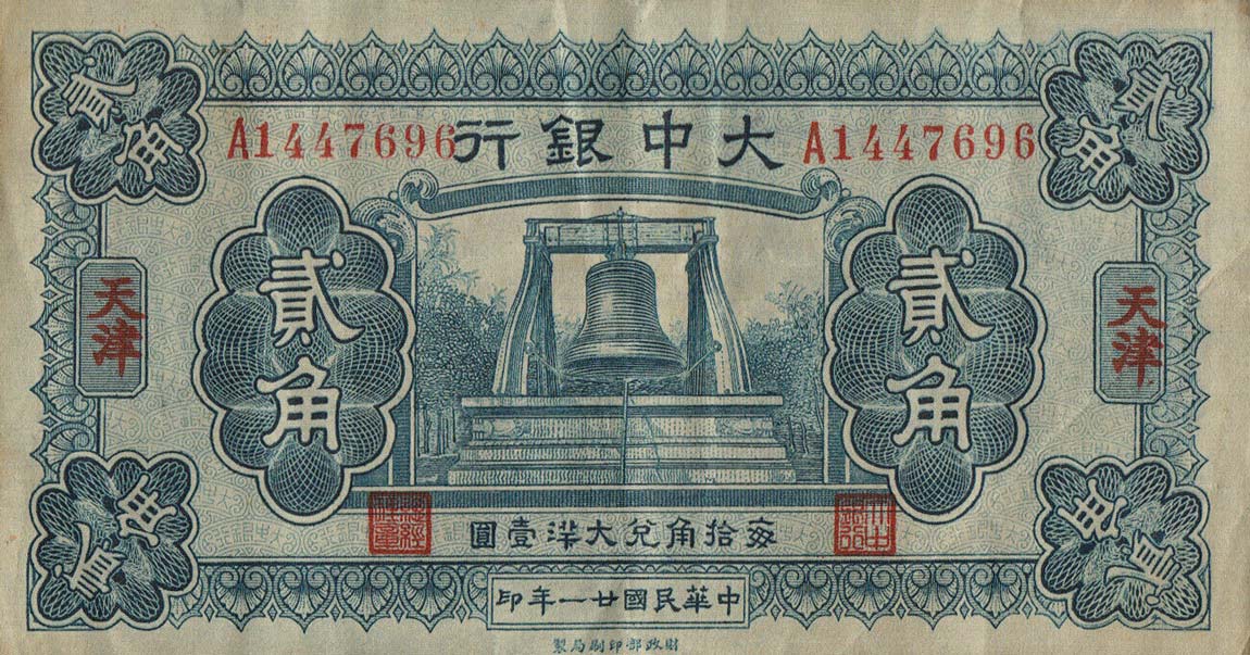Front of China p559: 20 Cents from 1932