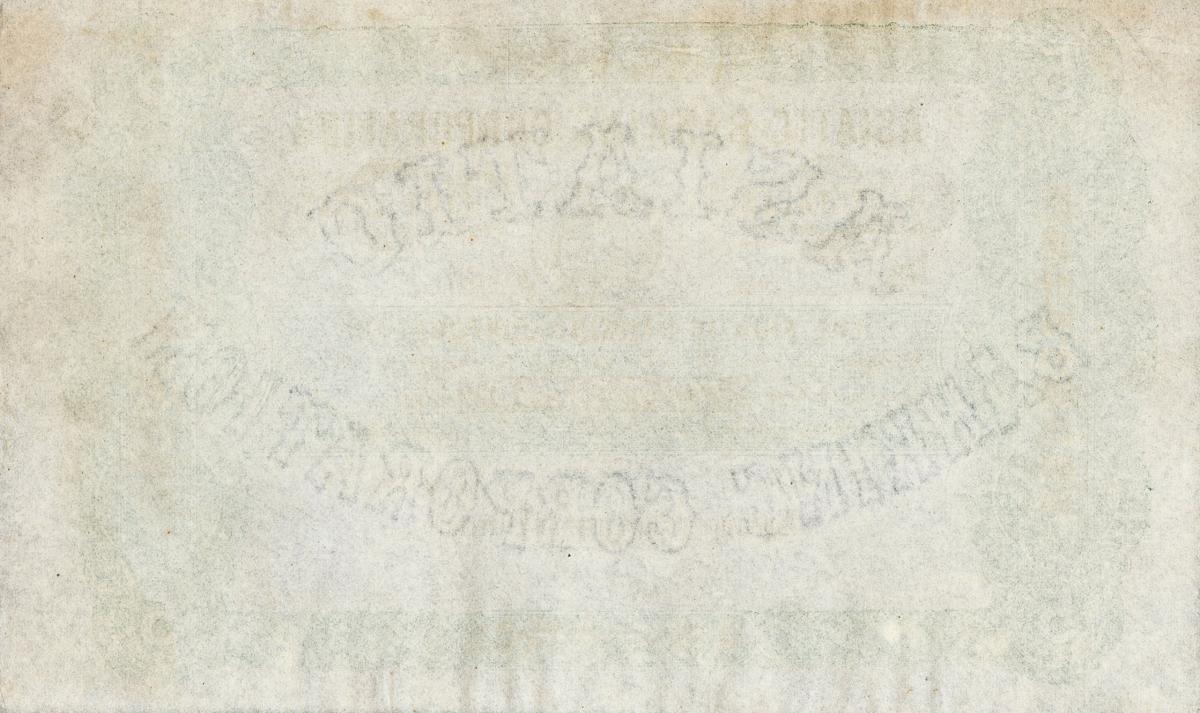 Back of China pS117: 5 Taels from 1800