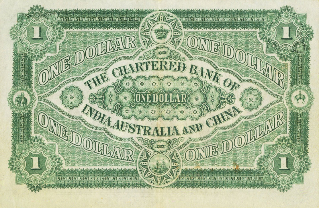 Back of China pS191a: 1 Mexican Dollars from 1898