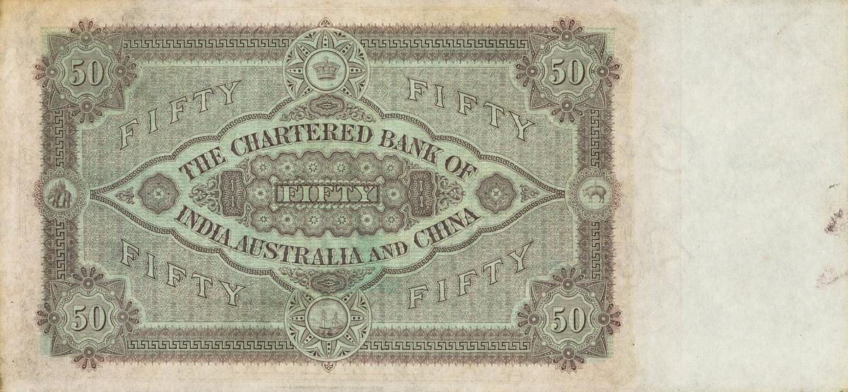Back of China pS210r: 50 Dollars from 1920