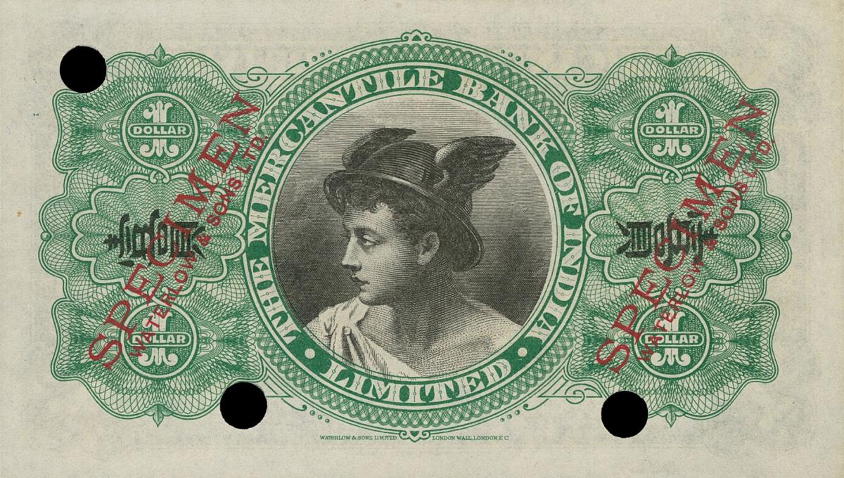 Back of China pS446ct: 1 Dollar from 1924