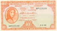 p63a from Ireland, Republic of: 10 Shillings from 1962