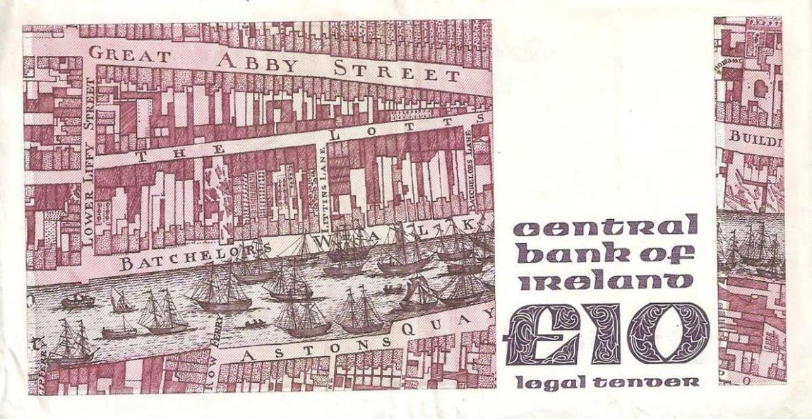 Back of Ireland, Republic of p72a: 10 Pounds from 1978