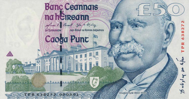 Front of Ireland, Republic of p78b: 50 Pounds from 2001