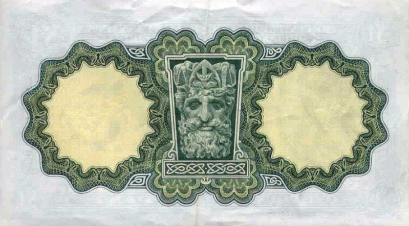Back of Ireland, Republic of p64b: 1 Pound from 1969