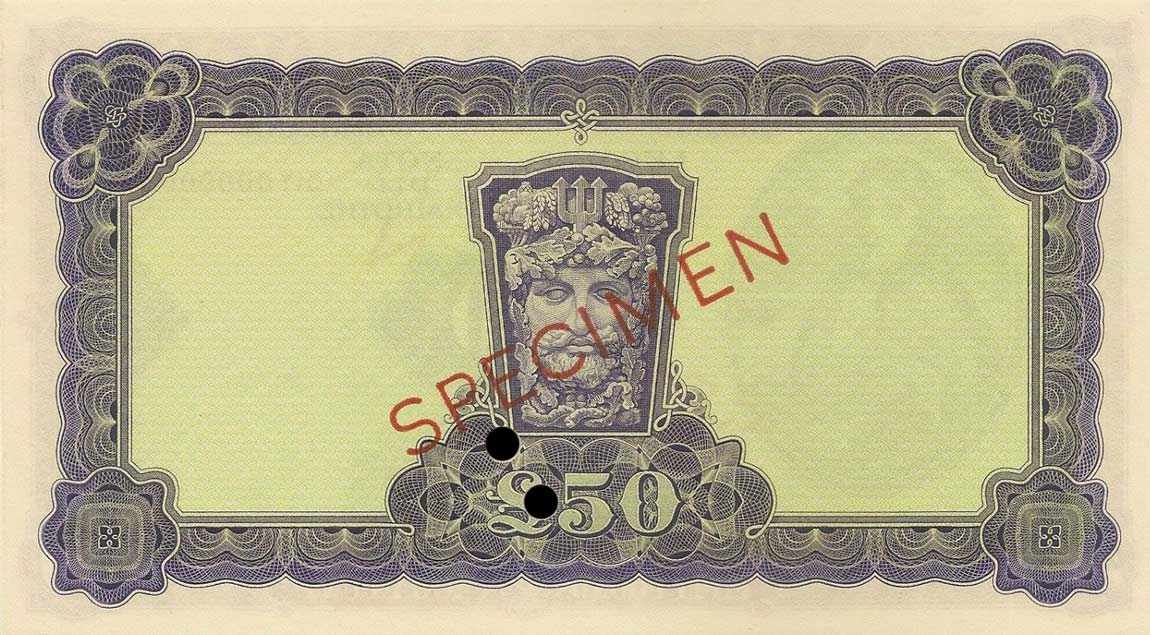 Back of Ireland, Republic of p68s: 50 Pounds from 1962