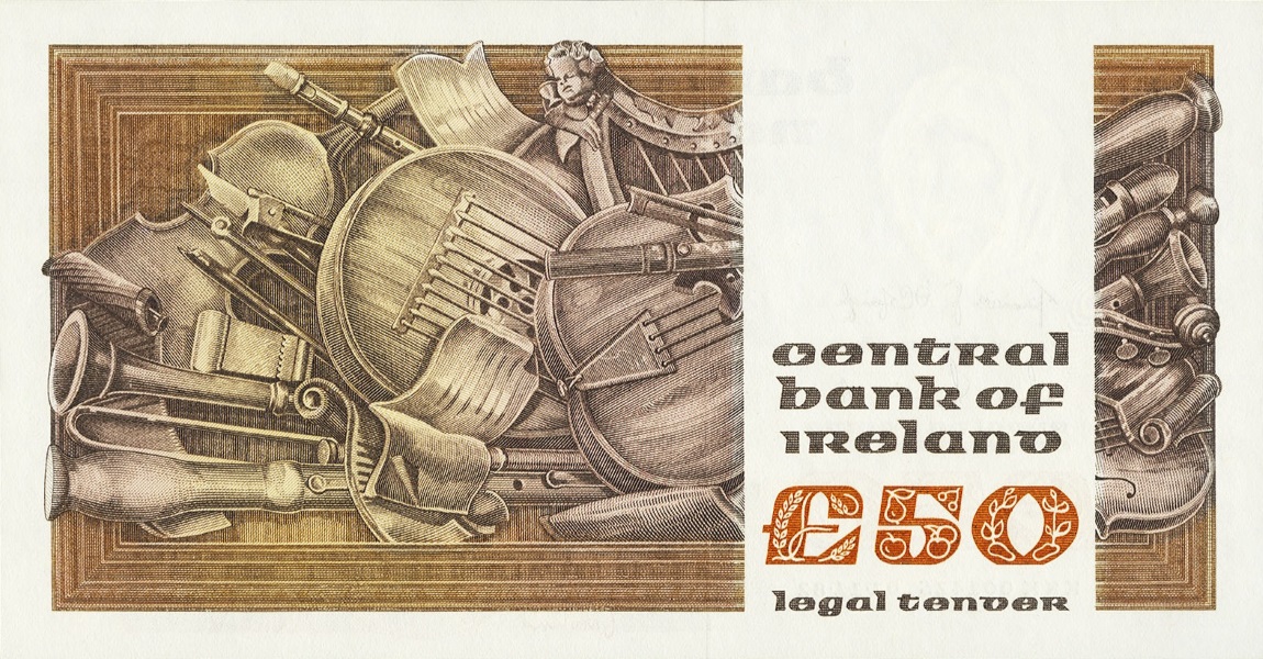 Back of Ireland, Republic of p74r1: 50 Pounds from 1982