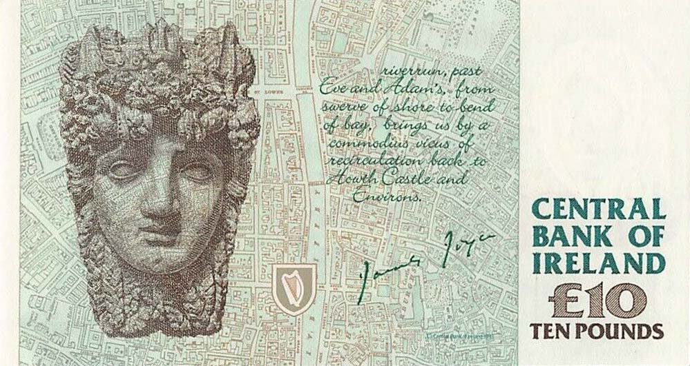Back of Ireland, Republic of p76r1: 10 Pounds from 1993
