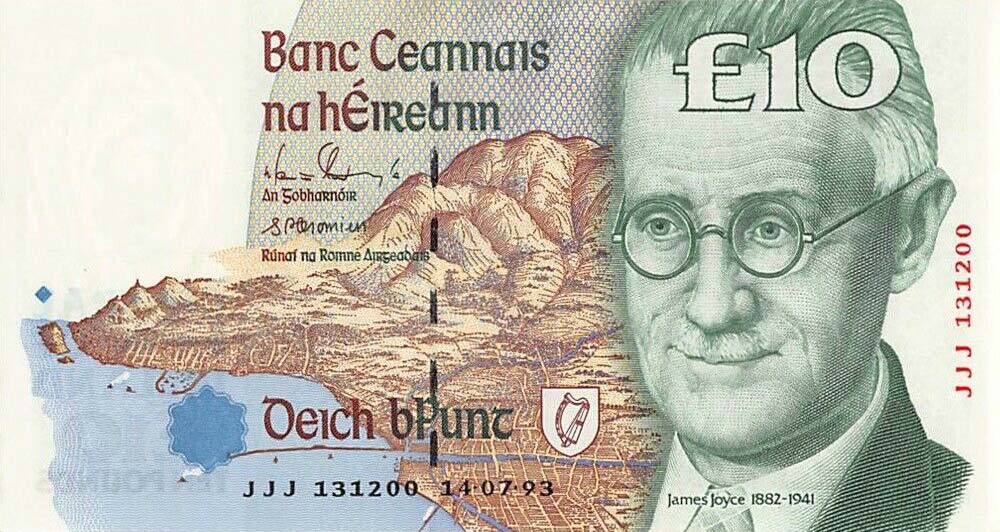 Front of Ireland, Republic of p76r1: 10 Pounds from 1993