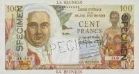 Gallery image for Reunion p45s: 100 Francs