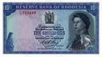 p27a from Rhodesia: 10 Shillings from 1966