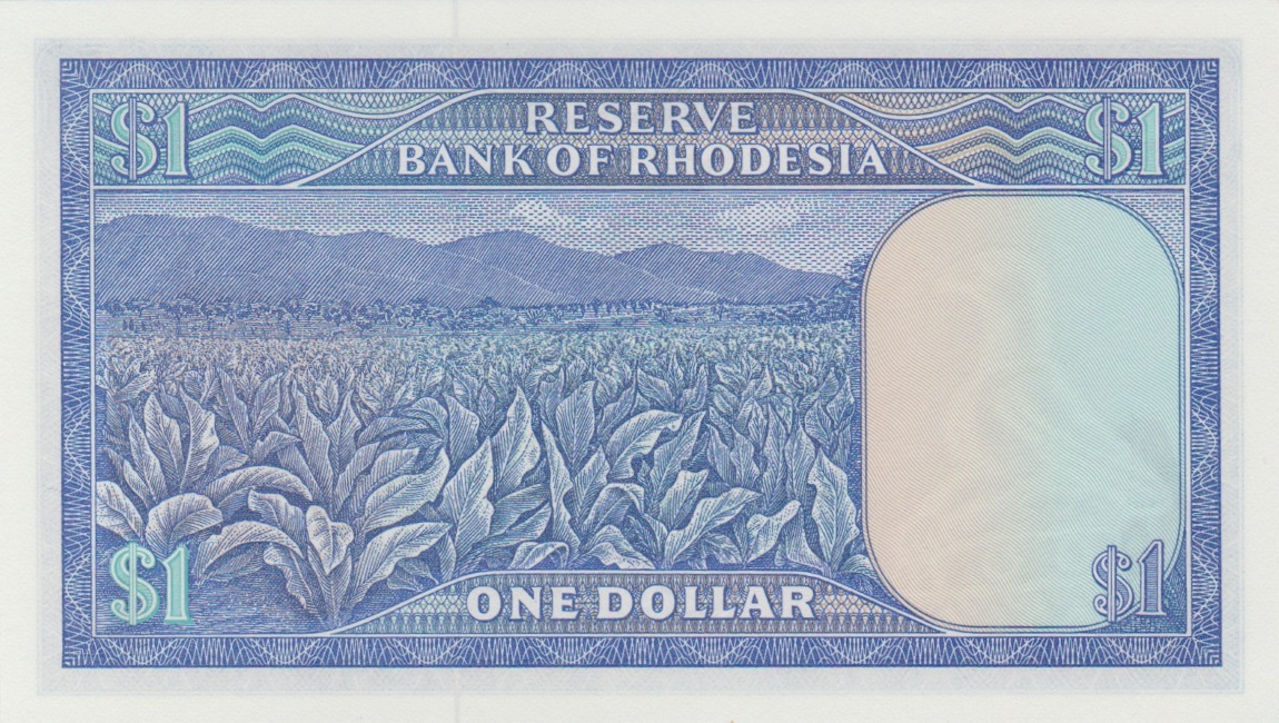 Back of Rhodesia p38a: 1 Dollar from 1979