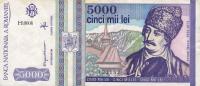 p104a from Romania: 5000 Lei from 1993