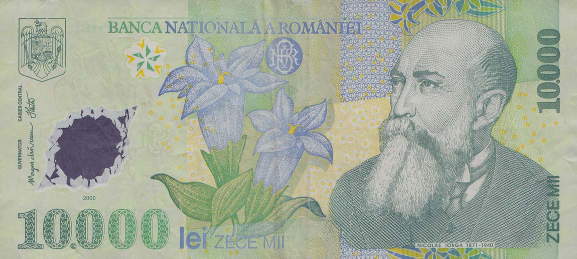 Front of Romania p112a: 10000 Lei from 2000