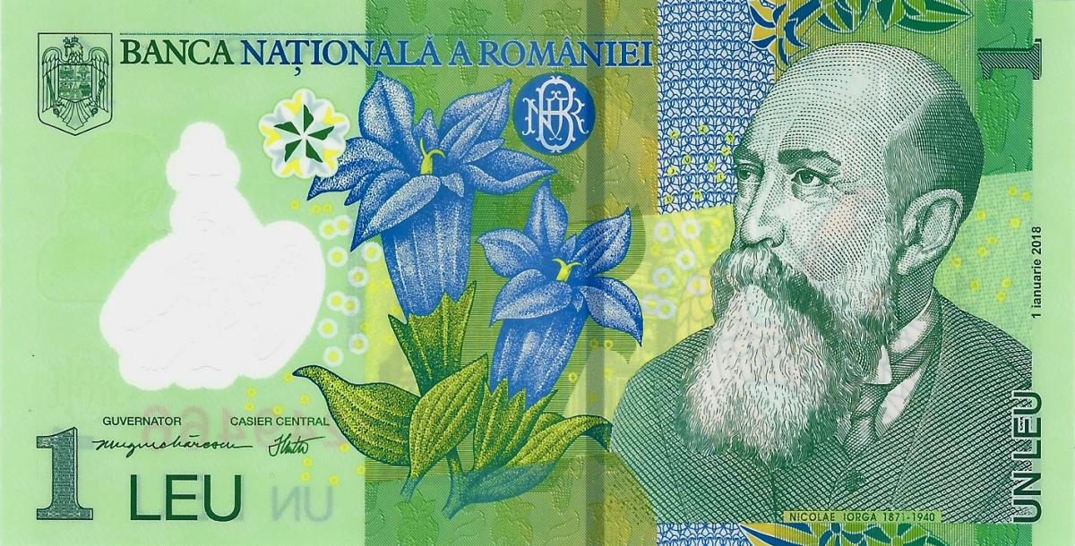 Front of Romania p117o: 1 Leu from 2023