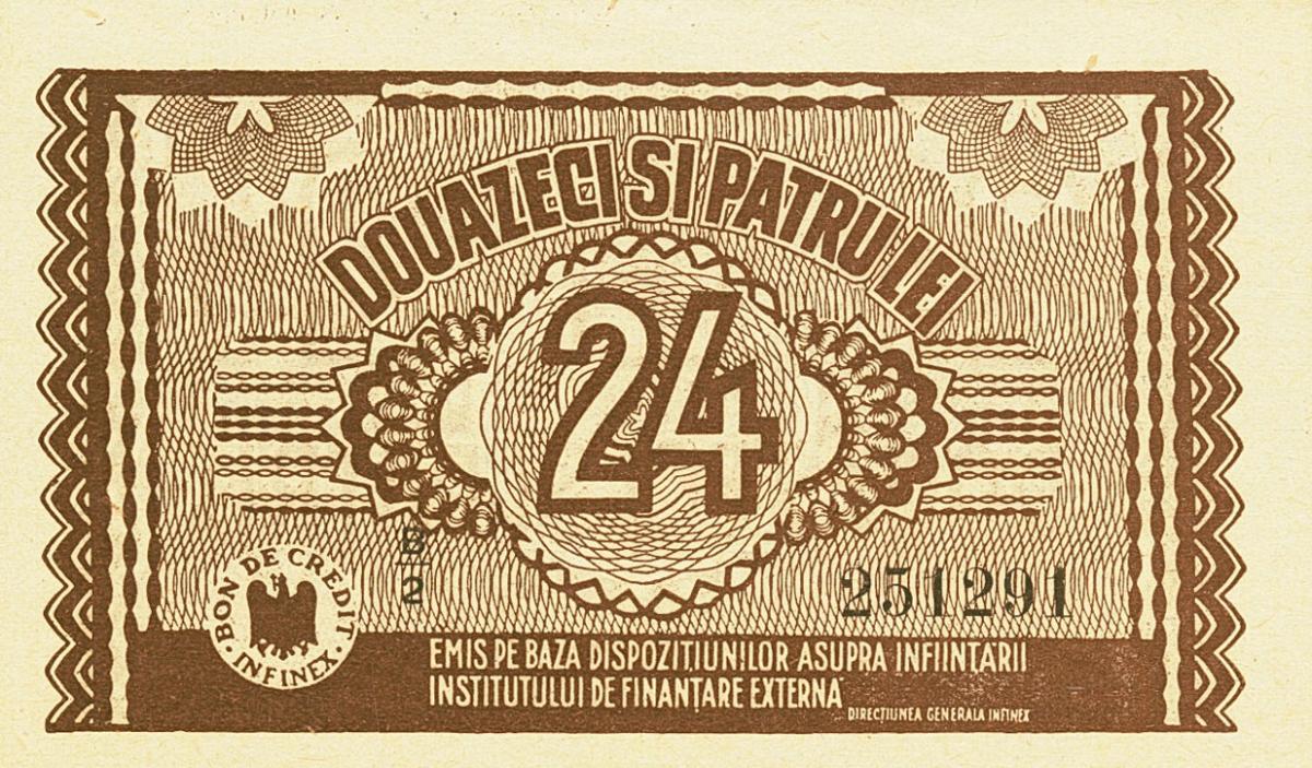 Front of Romania pM19: 24 Lei from 1941