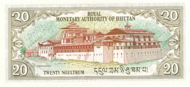 Bhutan Banknote 10 Ngultum 1992 UNC