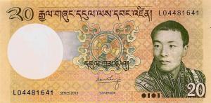 Gallery image for Bhutan p30b: 20 Ngultrum from 2013