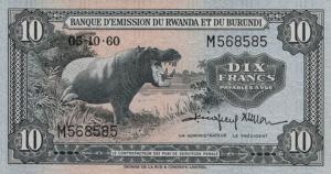 Gallery image for Rwanda-Burundi p2a: 10 Francs