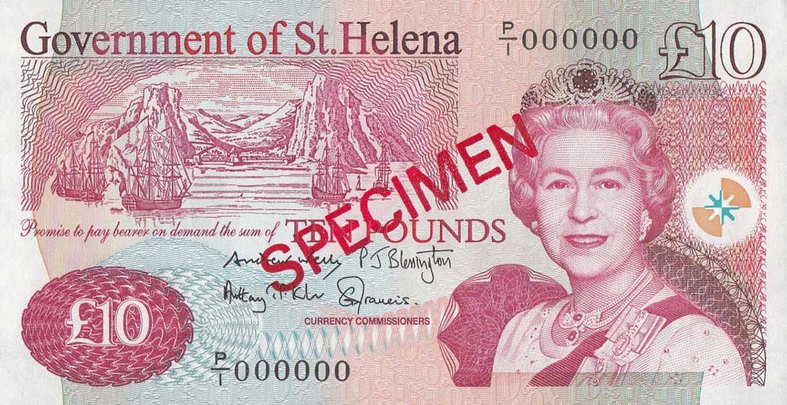 Front of Saint Helena p12s2: 10 Pounds from 2012