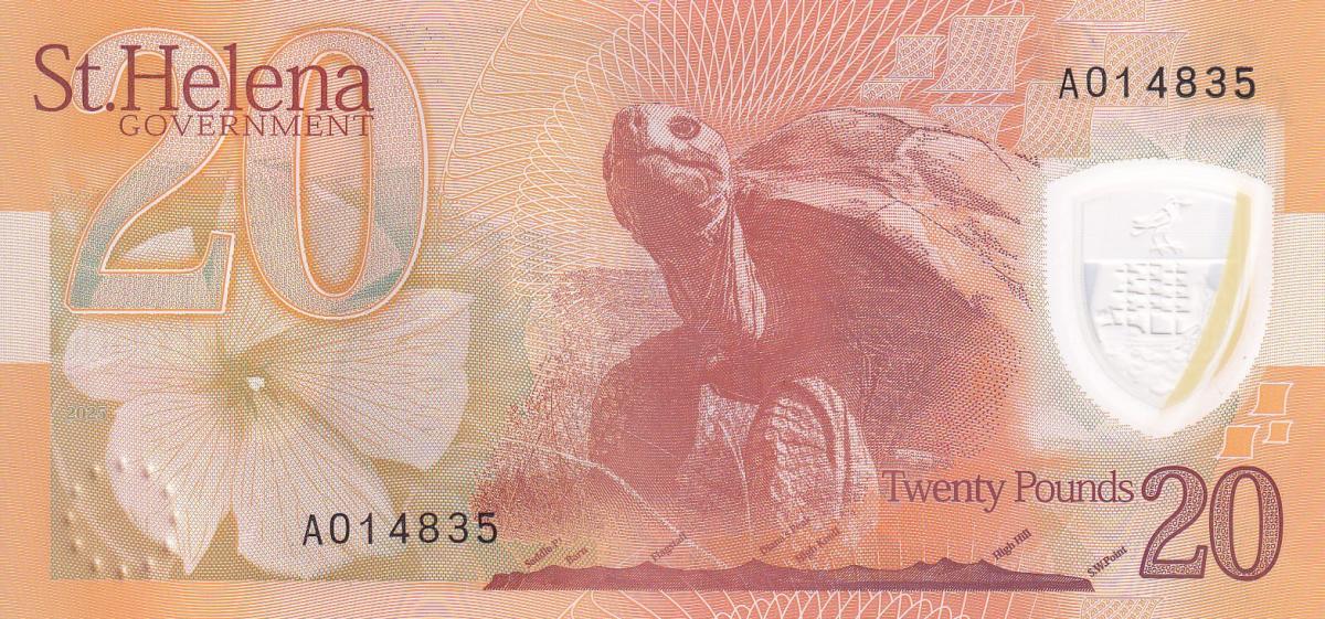 Back of Saint Helena p16: 20 Pounds from 2026