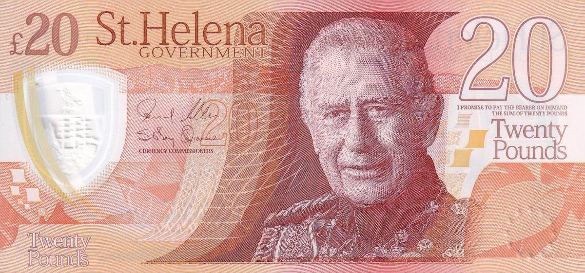 Front of Saint Helena p16: 20 Pounds from 2026