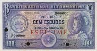 p38s from Saint Thomas and Prince: 100 Escudos from 1958