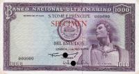 Gallery image for Saint Thomas and Prince p40ct: 1000 Escudos