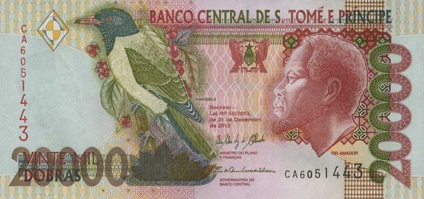 Front of Saint Thomas and Prince p67e: 20000 Dobras from 2013