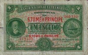 Gallery image for Saint Thomas and Prince p19a: 1 Escudo