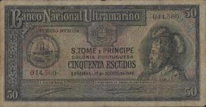 p33a from Saint Thomas and Prince: 50 Escudos from 1946