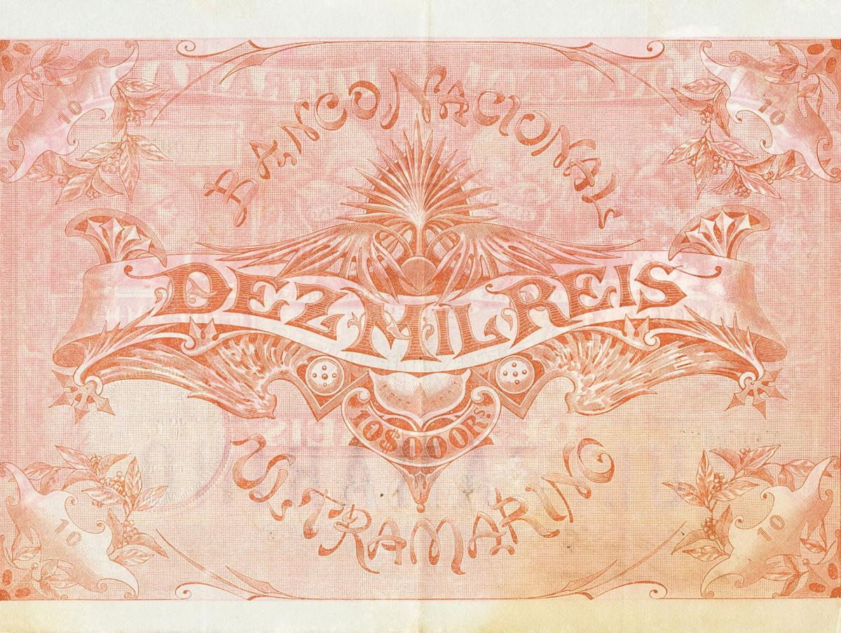 Back of Saint Thomas and Prince p5: 10000 Reis from 1897