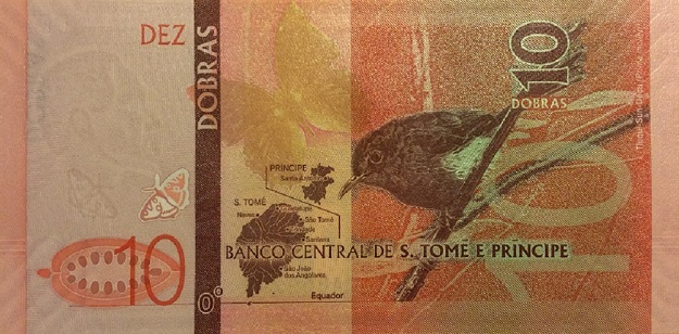 Back of Saint Thomas and Prince p71b: 10 Dobras from 2021