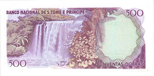 Back of Saint Thomas and Prince p61a: 500 Dobras from 1989