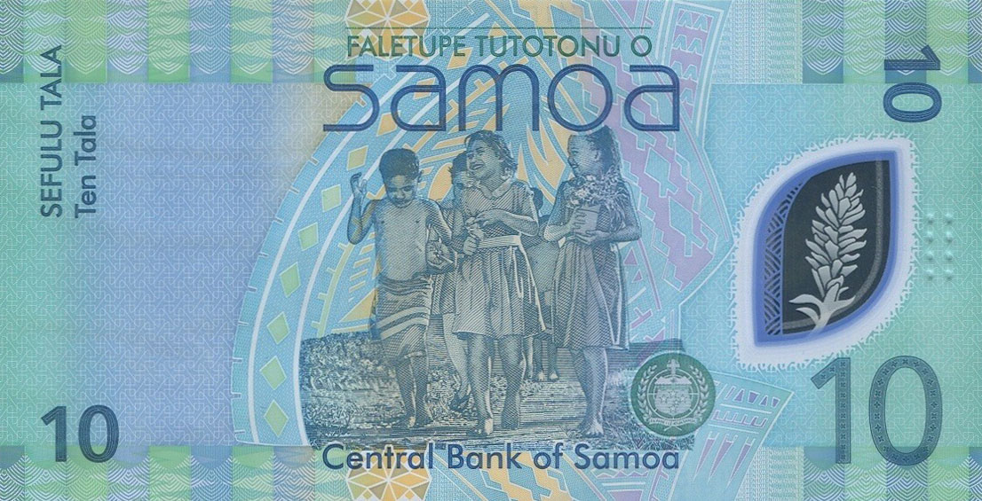 Back of Samoa p48: 10 Tala from 2023