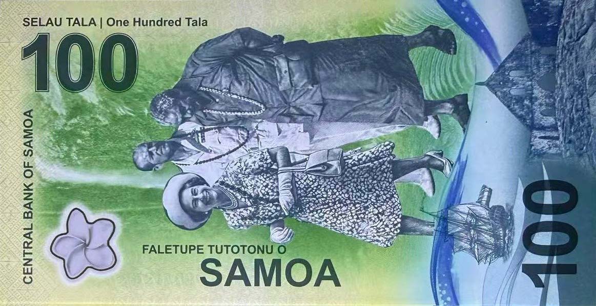 Back of Samoa p50: 100 Tala from 2026