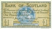 p100b from Scotland: 1 Pound from 1955