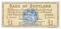 p105b from Scotland: 1 Pound from 1967