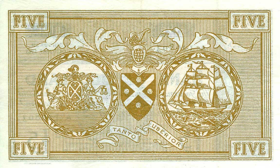 Back of Scotland p106a: 5 Pounds from 1965