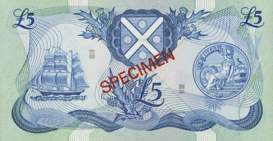 Back of Scotland p112s: 5 Pounds from 1970
