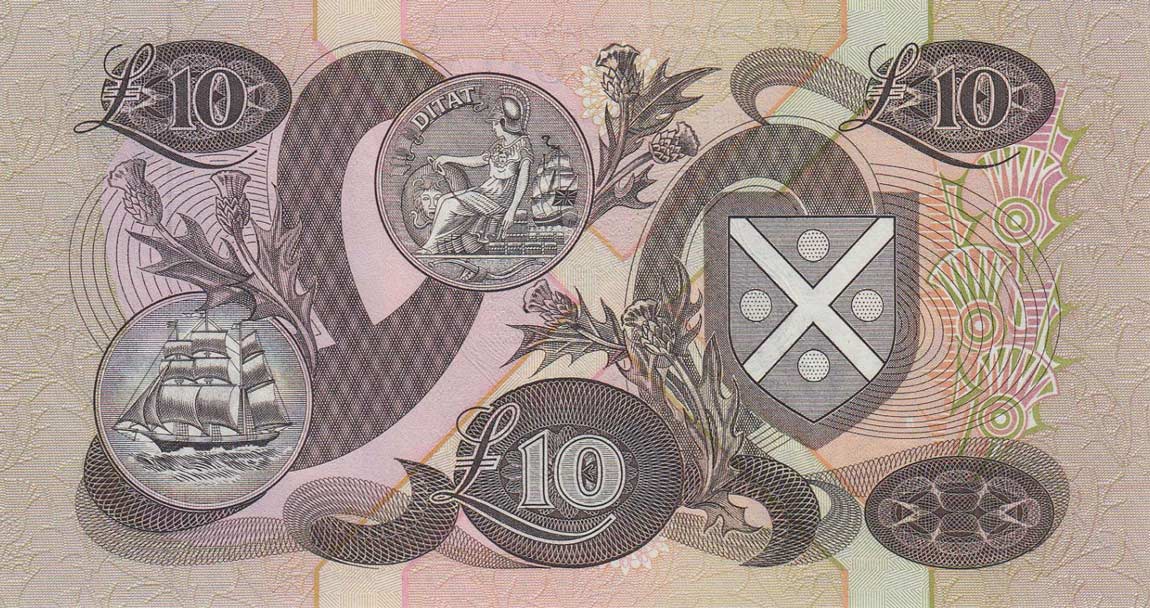 Back of Scotland p117a: 10 Pounds from 1992