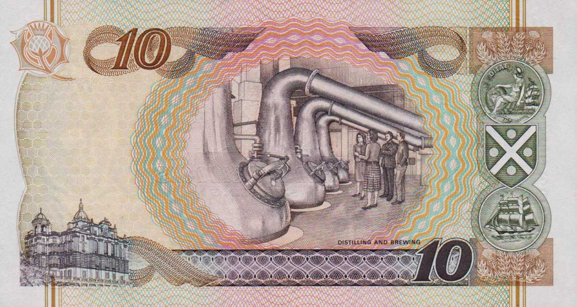 Back of Scotland p120e: 10 Pounds from 2003