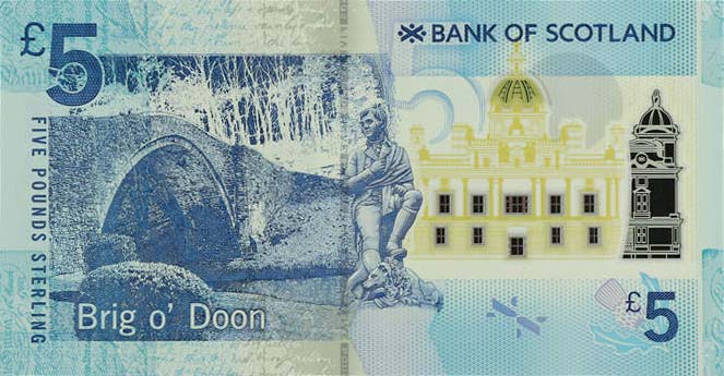 Back of Scotland p130: 5 Pounds from 2016